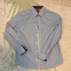 Original Penguin Navy and White Checkered Shirt